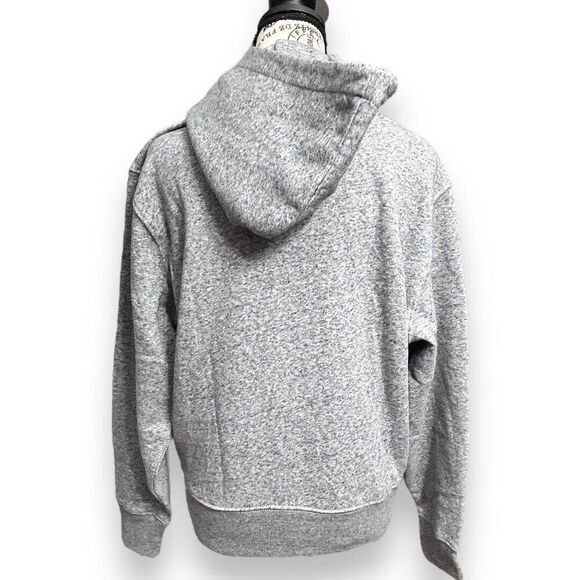 Old Navy XS Gray Fleece Hoodie Sweatshirt NWT Pullover Cotton Blend Cozy Warm - Picture 5 of 9